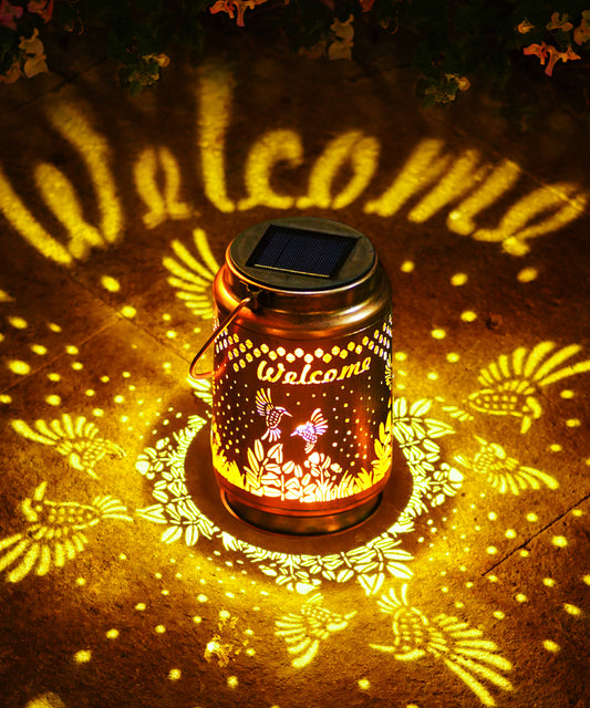 Nacome Bird Solar Lantern for Garden Decor: Waterproof Hanging Metal Decoration with LED Lights for Yard Lawn Porch Patio Landscape Pathway – Birthday Gifts for Mom Grandma Women