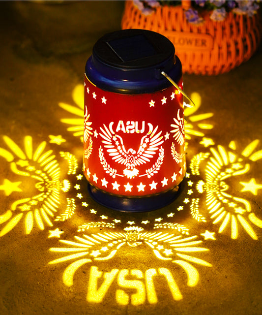 Nacome Eagle Solar Lanterns for Garden Decor: Waterproof Hanging Metal Decoration with LED Lights for Yard Lawn Porch Patio Landscape Pathway – Birthday Gifts for Mom Grandma Women