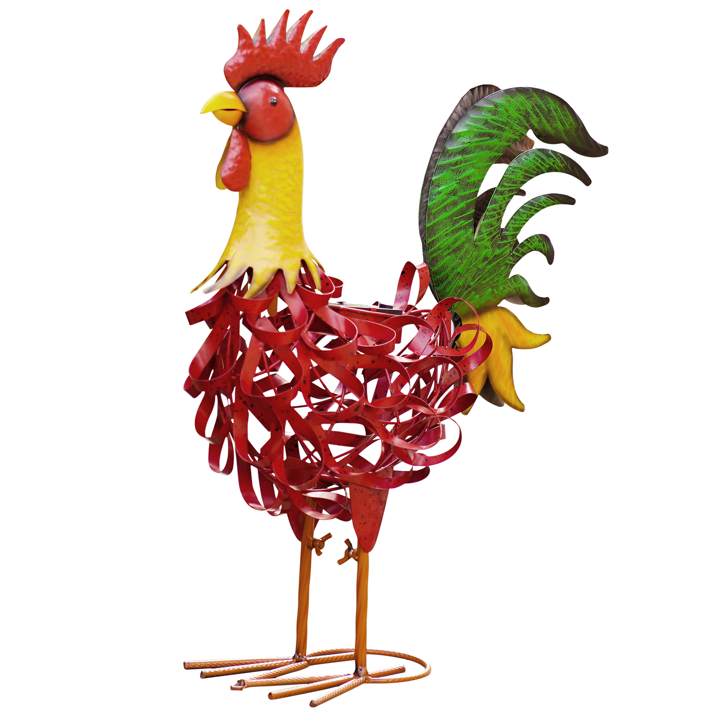 Nacome Metal Rooster Decor for Yard Art: Solar Sculptures & Statues Clearance Lawn Ornaments for Patio Balcony Front Backyard - Gifts for Grandma Mom