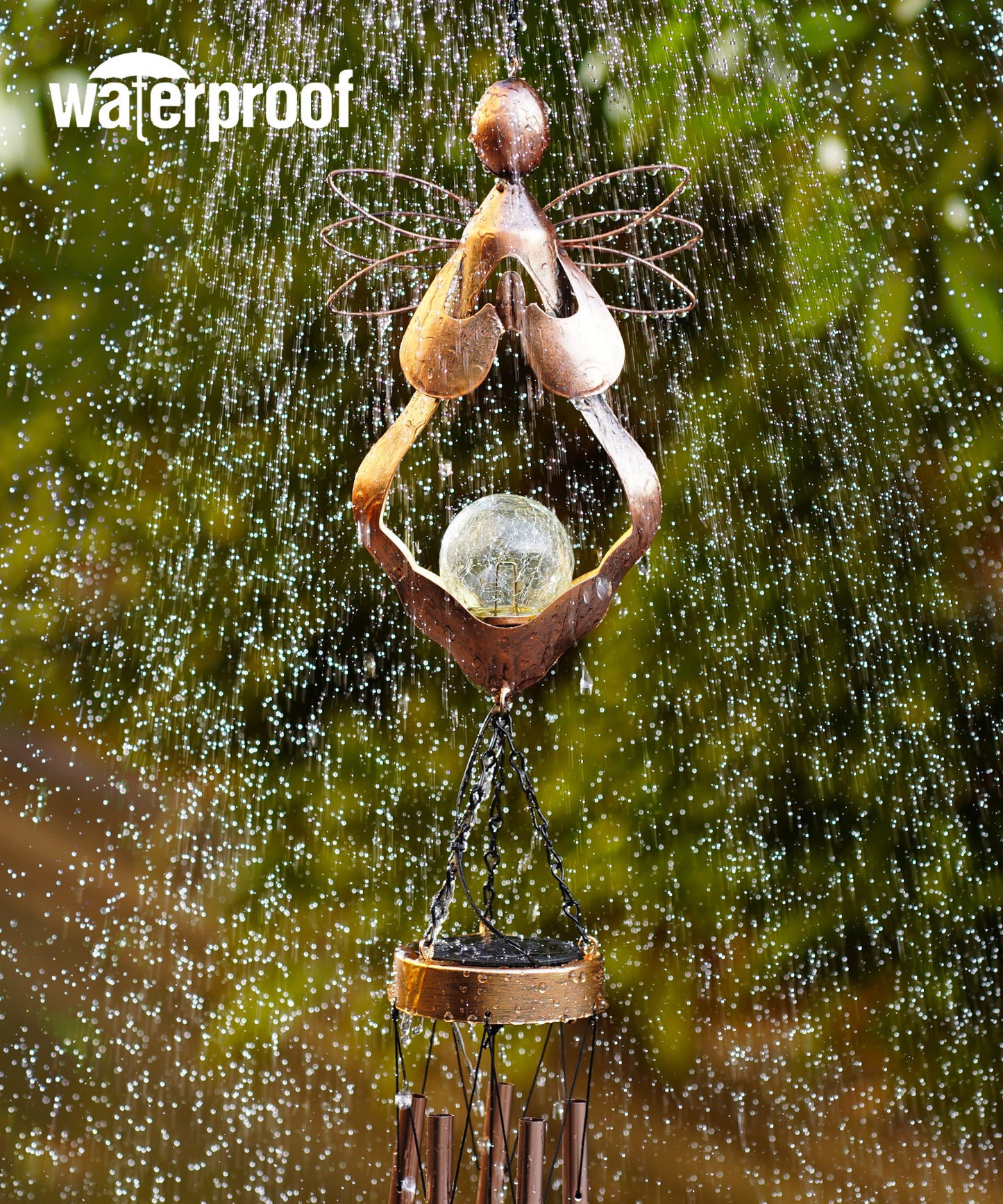 Nacome Solar Angel Wind Chimes Decor: Birthday Gifts for Mom Grandma - Outdoor Lights for Garden Yard Patio Porch