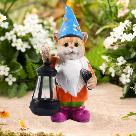 Solar Cat Statues for Garden Decor: Outdoor Sculptures for Clearance Lights for Outside Lawn Ornaments Porch Patio Balcony Yard Home – Birthday Gifts for Mom Grandma Women